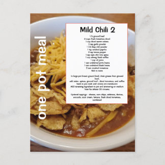 Milf chili recept med hemlig ingrediensPostcard Vykort