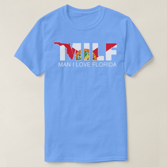 MILF Florida Statlig flagga TShirt T Shirt (Design framsida)