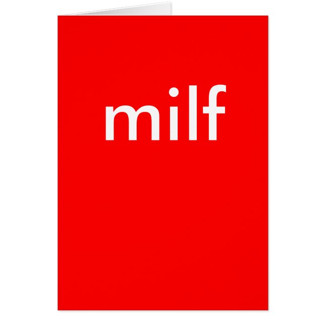 milf hälsningskort (Framsidan)