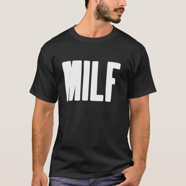 MILF-humoristisk gåva till Hett Mamma Mor Aweso T Shirt (Framsida)