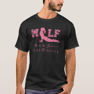 MILF Mamma i Kärlek med Fitness Swea T Shirt