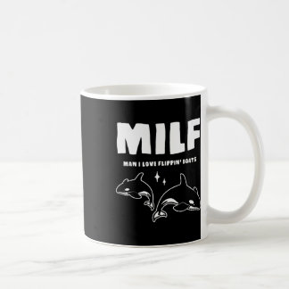 Milf Man I Kärlek Flipping'Boats Funny Dolphin Wha Kaffemugg