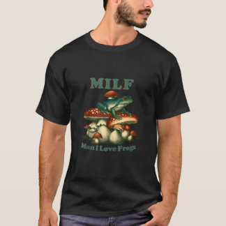 MILF Man I Kärlek Frogs Vintage Retro Frog and Fun T Shirt