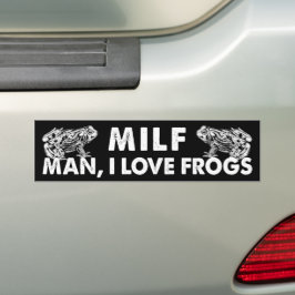 MILF man I kärlek gror lustigt hett Bumper Sticker Bildekal