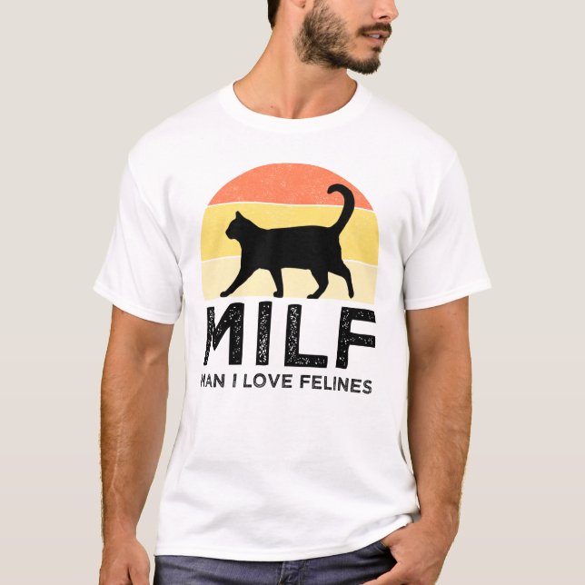 MILF - Man I Kärlek Kattdjuren T Shirt (Framsida)
