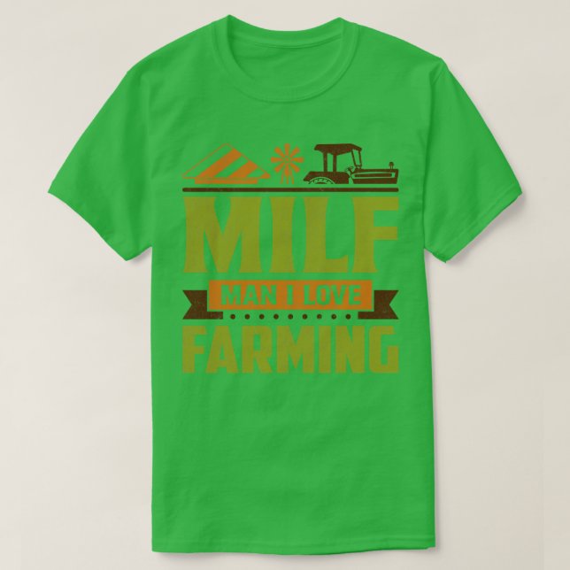 MILF Man I Kärlek T Shirt (Design framsida)