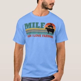 MILF-Man I Love Farming Funny Farmer Farming Retro T Shirt