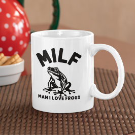 MILF, Man I Love Frogs Funny Sarcastic Kaffemugg