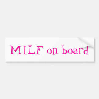 MiLf ombord bildekal