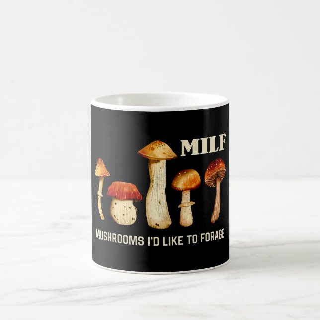 Milf Svampar jag skulle vilja föda, roligt svampru Kaffemugg (Center)