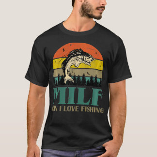 MILFMan I Kärlek Fishing Funny Fishermen Manar T Shirt