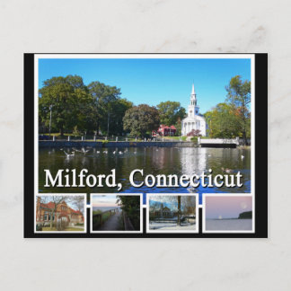 Milford Connecticut Multiview Vykort
