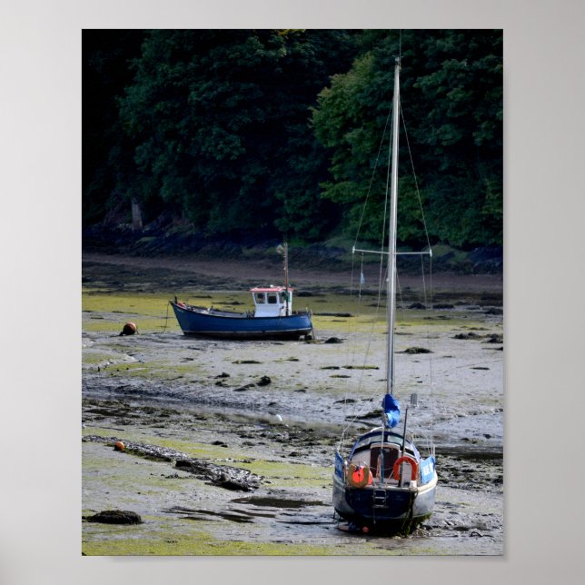 Milford Haven Wales Low Tide Poster (Framsidan)