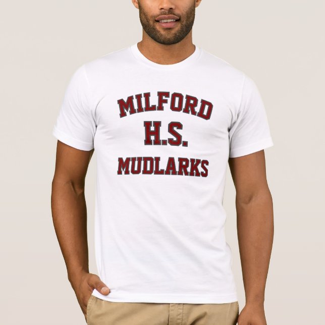 Milford High School Mudlarks T-Shirt (Framsida)