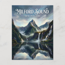 Milford Sound Nya Zeeland Vykort