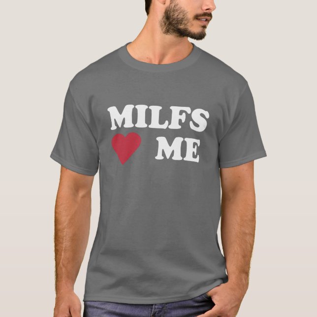 MILFS "HJÄRTA" MIG TEE SHIRT (Framsida)