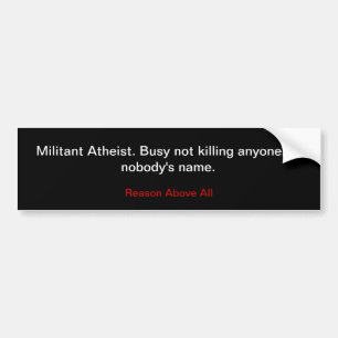 Militant ateist bildekal