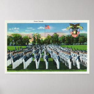 Militär akademiklänningparad poster