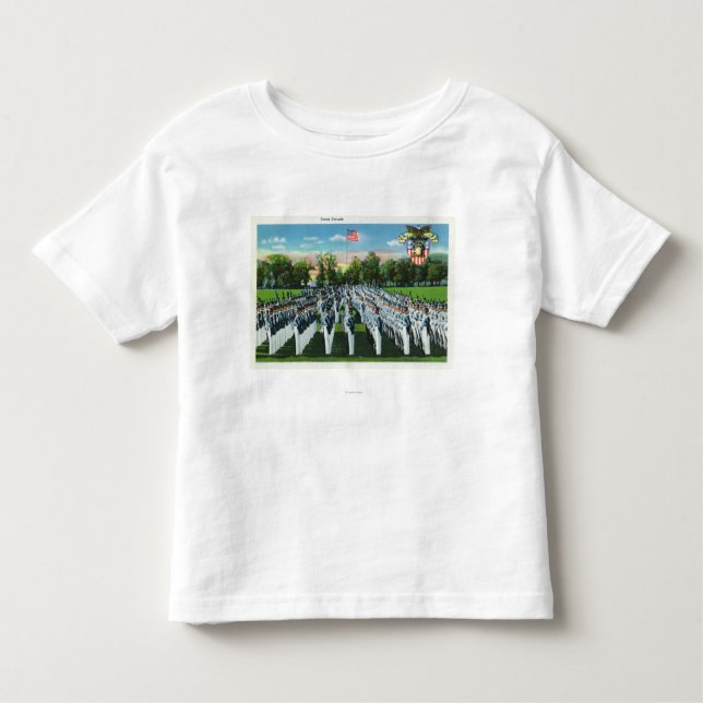 Militär akademiklänningparad tee shirt (Framsida)