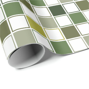 Militär armé grön kamouflage nyans check presentpapper