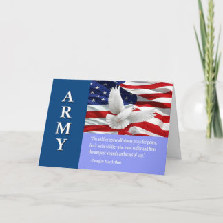Militär armésoldatservice kort