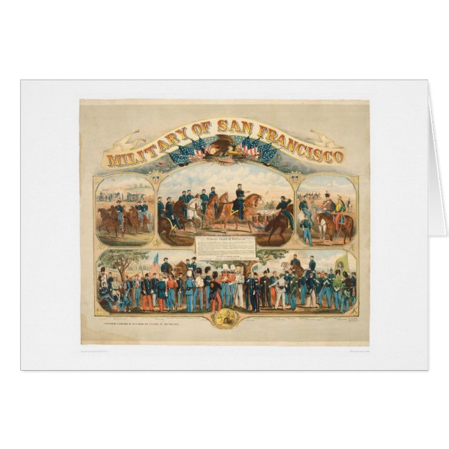 Militär av San Francisco (0064A) Hälsningskort (Framsidan Horizontal)