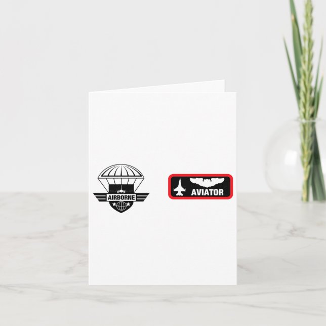 Militär Aviator Jet Fighter Pilot Halloween Costu Kort (Framsida)