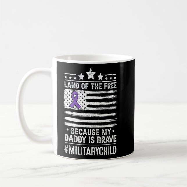 Militär barnmånad För barn pappa Proud Milit Kaffemugg (Vänster)