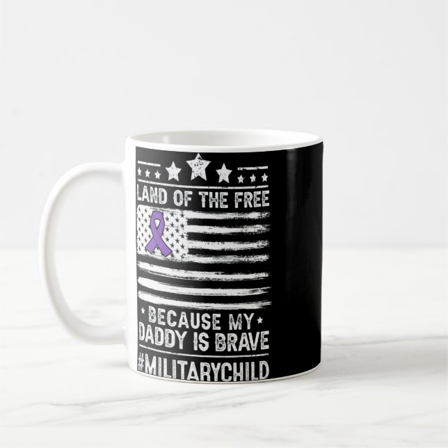 Militär barnmånad För barn pappa Proud Milit Kaffemugg (Vänster)