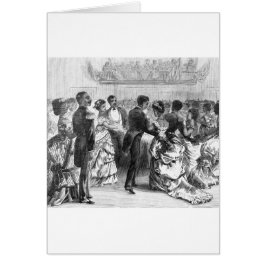 Militär boll för afrikansk amerikan hälsningskort