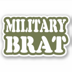 MILITÄR BRAT KLISTERMÄRKEN