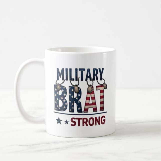 Militär Brat Strong Kaffemugg (Vänster)