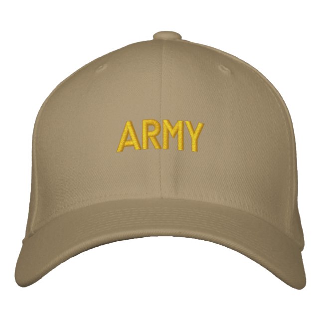 MILITÄR BRODERAD KEPS (Framsida)