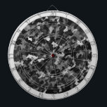 Militär Camo Dartboard Darttavla<br><div class="desc">Det här ritbordsspelet visas med en svart militärkamerautskrift med flera färg.</div>