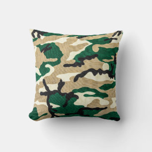 Militär Camo Pillow Army Camouflage Dekorativ kudd Kudde