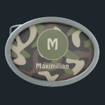 Militär Camouflage Grönt Brown Mönster Anpassnings<br><div class="desc">Militär Camouflage Grönt Brown Mönster Anpassningsbar Bälte Buckle har en underbar militärblick för dem som har serverat vårt land eller precis som kamouflage utseende. Anpassa med din första och namn eller ge som en gåva till den speciella personen i ditt liv.</div>