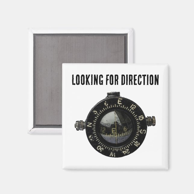 Militär Compass Survival Navigation Äventyr Magnet (Front/Back)