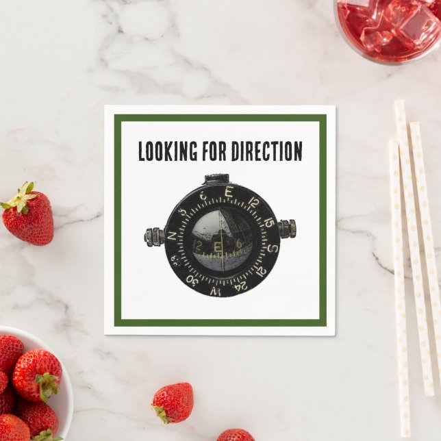 Militär Compass Survival Navigation Äventyr Pappersservett (Insitu)