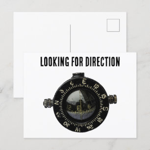 Militär Compass Survival Navigation Äventyr Vykort