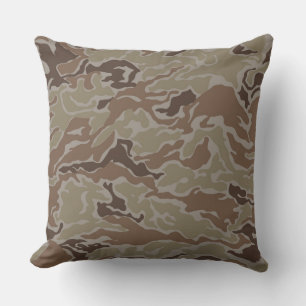 Militär Desert Sand Camo Dekorativ kudde