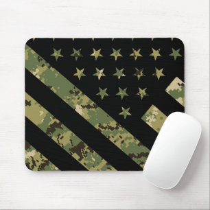 Militär digital kamouflage US Flagga Musmatta