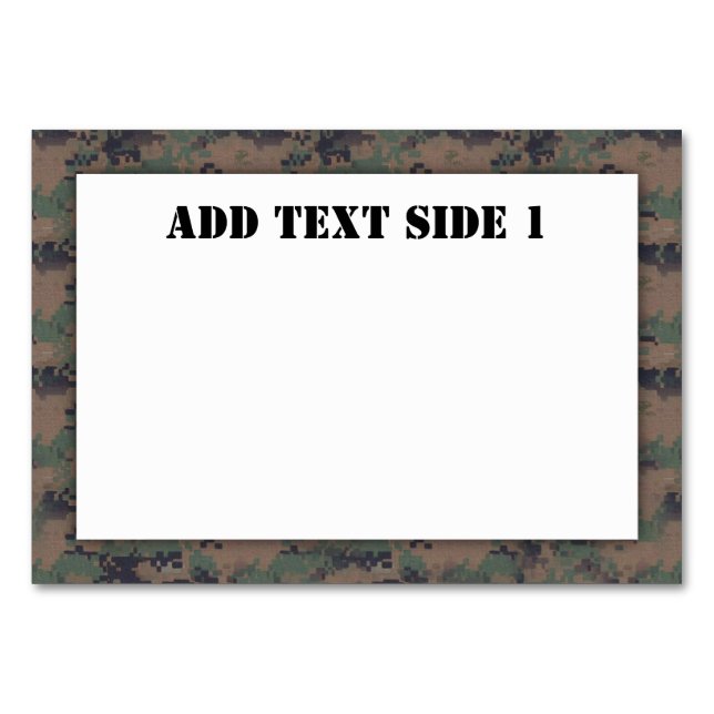 Militär digital Woodland - bakgrund Bordsnummer (Framsidan)