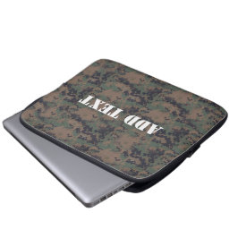 Militär digital Woodland - bakgrund Laptop Fodral