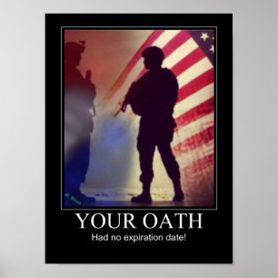 Militär edpåminnelse poster