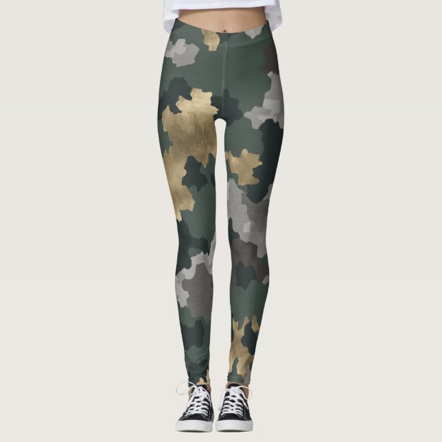 Militär estetik leggings (Framsida)