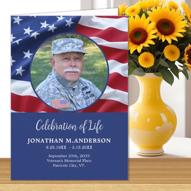 Militär Firande i Life USA flagga begraver Kort (Skapare uppladdad)