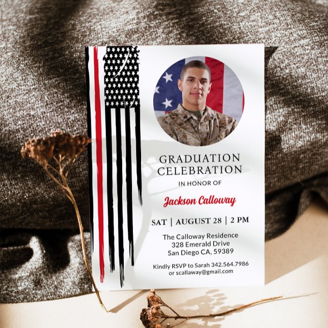 Militär Flagga, marin grundutbildning i Studenten Inbjudningar (Skapare uppladdad)