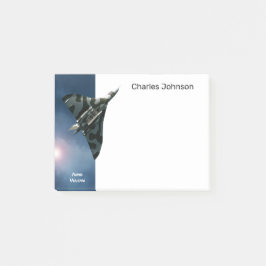 Militär flygplan, Avro Vulcan, ditt namn Post-it Block