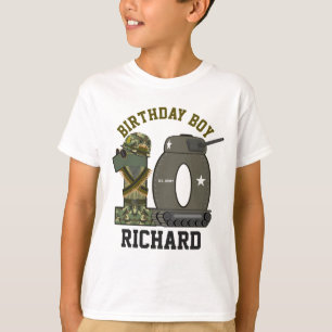 Militär födelsedag 1:e soldaten t shirt