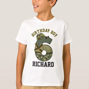 Militär födelsedag Sjätte Soldat T Shirt